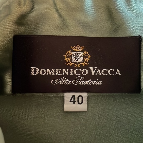 Domenico Vacca Dark Green Button Front Blouse - Picture 5 of 9